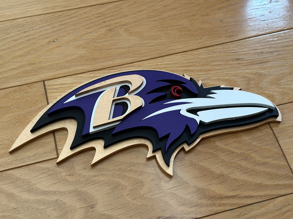 Ravens Sign Lettering Ravens Side Sign – CNC Laser Guy Shop