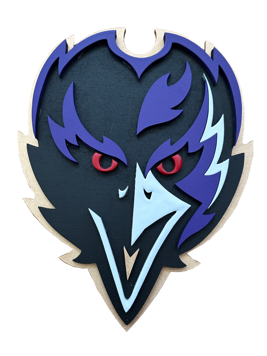 Ravens Face Logo Sign